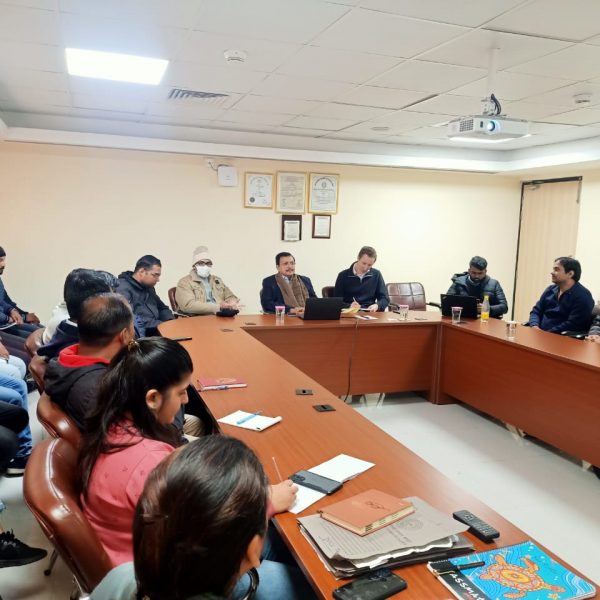 Mr. Matt Whitney, Head of Data, Clean Air Fund along with Mr. Shriram Manogaran, Analyst, Clean Air Fund visited IIT Kanpur on January 18, 2023. Various discussions of projects related to CoE-Atman, to be funded was carried in this meeting