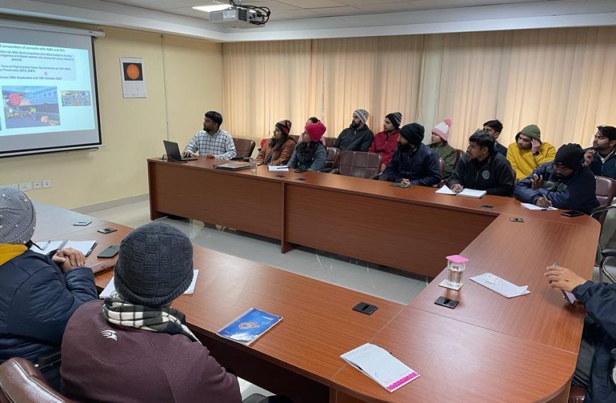 Talk by Dr. Navaneeth M. Thamban, Department of Earth and Environmental Sciences, School of Natural Sciences, The University of Manchester, on January 11,2023.